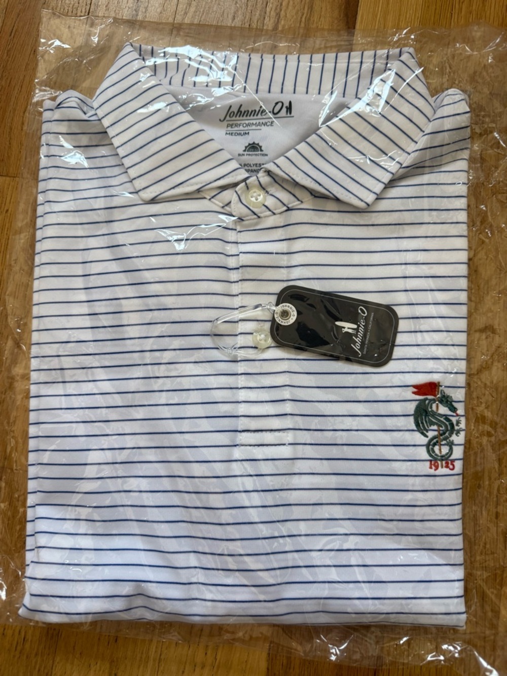 MONTEREY PENINSULA COUNTRY CLUB (MPCC) men’s JOHNNIE-O STRIPED GOLF POLO SIZE M